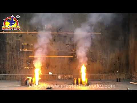 30sec Yellow flame New Year Heart Beat Outdoor Fountain Fireworks For Sale