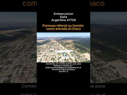 Embarcacion, Salta desde el Microsoft Flight Simulator #embarcacion #salta #argentina #Msfs2024