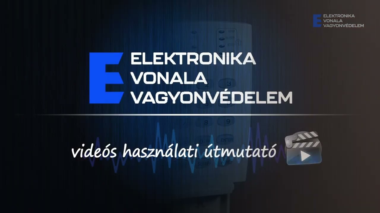 Távirányító törlése Paradox SP/MG riasztóközponton LED-es kezelőegységgel.