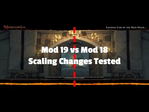 Neverwinter Mod 19 Scaling Change Test in LoMM - DPS Dreadnought Fighter