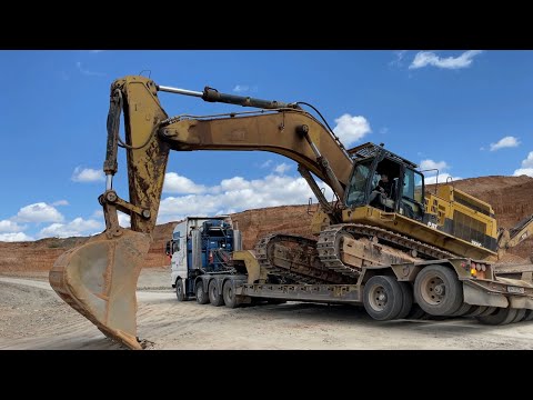 Transporting The Caterpillar 365C And Caterpillar 235 Excavators - Fasoulas Heavy Transports