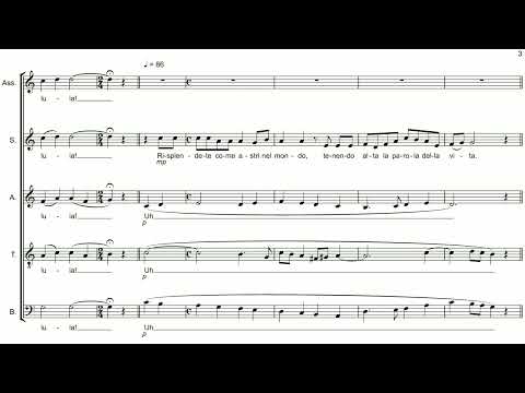 Parti staccate - Alleluia, Risplendete - Basso