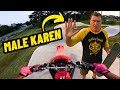 MALE KAREN RAGES On Dirt Bikes At Skate Park