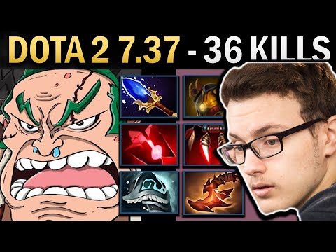 Pudge Gameplay Miracle with 22 Kills and Crimson - Dota 2 7.37
