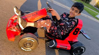 Amazon XJD 12V Go Kart Ride-on for Kids! Unbox & Let's Play!