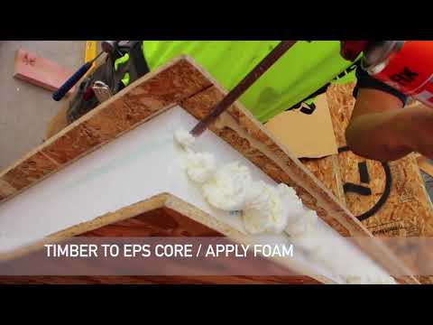 Formance prepare First Structural Insulated Panel (SIP)