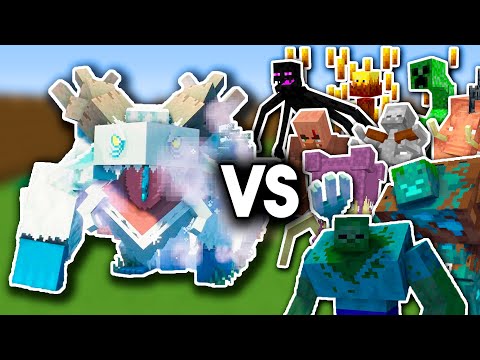 Frostmaw VS All Mutant Mobs | Minecraft Mob Arena
