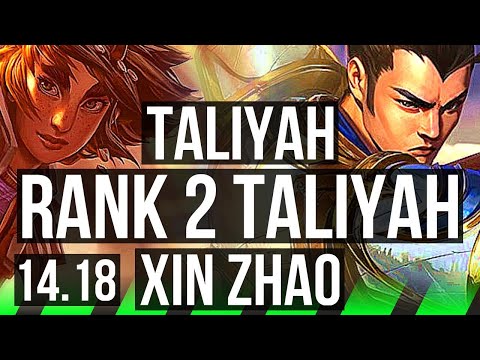 TALIYAH vs XIN ZHAO (JGL) | Rank 2 Taliyah, Rank 5, Dominating | NA Challenger | 14.18