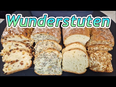Wunderstuten Brot im Ultra. Ein Teig - einmal Backen - 4 tolle Brote!