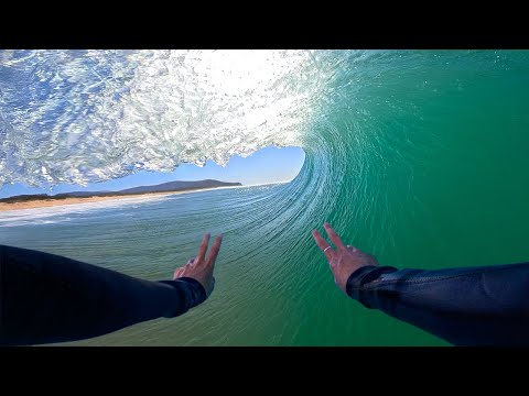 SURFING ENDLESS BARRELS… BUT CAN I MAKE IT OUT?! (RAW POV)
