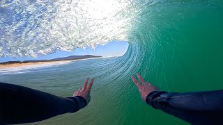 SURFING ENDLESS BARRELS… BUT CAN I MAKE IT OUT?! (RAW POV)