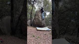 Video thumbnail of Problem 1 (Can Boquetín), 6a+. L'Espunyola