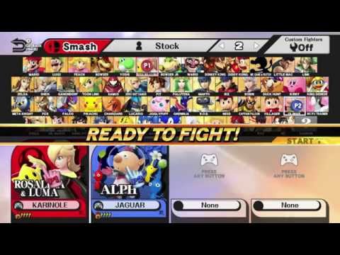 Donatos Biweekly 10/27 - Karinole (Rosalina) vs Jaguar002 (Alph) - SSB4 Bracket