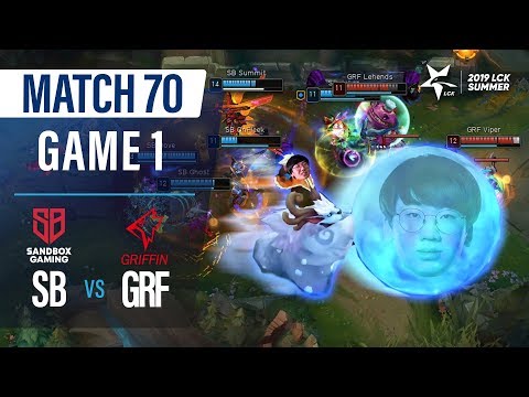 SB vs GRF | Match70 Game1 H/L | 2019 LCK Summer