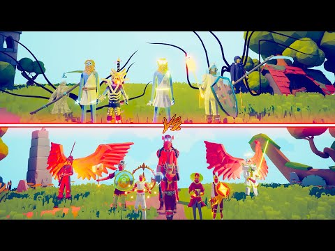 NEON TEAM vs SIMILAR TEAM UNITS - Totally Accurate Battle Simulator | TABS