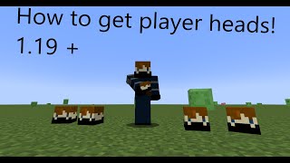 How to get a player head 1.19 +