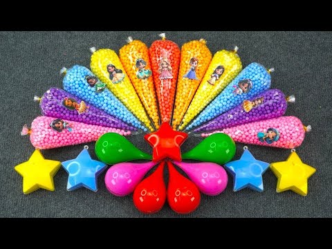 Slime Party with Disney Princess: Elsa, Anna, Belle, Rapunzel & Friends Fun! Satisfying ASMR 💖✨