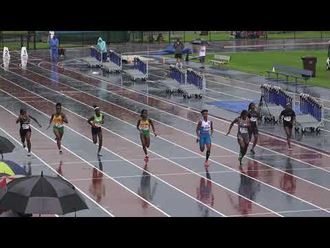 Girls 100m Dash 13-14 Year Old Semi Finals Heat 1- 44th Annual Northwest Track & Field Classic 2019