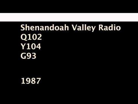 Q102 Y104 G93 Shenandoah Valley Virginia - 1987