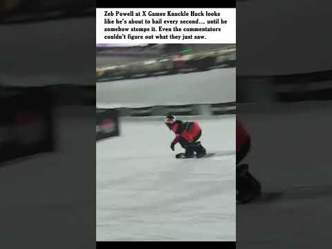 Glitch in the Matrix Snowboarding 😳 Zeb Powell X Games