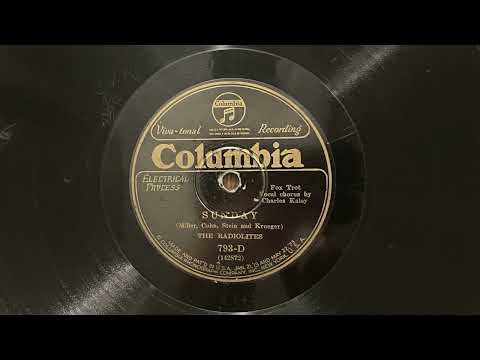 Sunday - The Radiolites - 1926