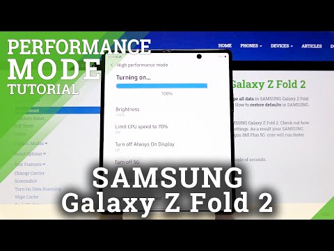 Display Settings on SAMSUNG Galaxy Z Fold 2 – High-Performance Mode