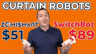 Automate Existing Curtains, EASY, No Wires! SwitchBot vs Tuya Curtain Robots Full Review Hands On.
