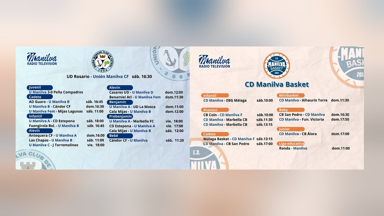 Agenda deportiva – 12 diciembre 2025