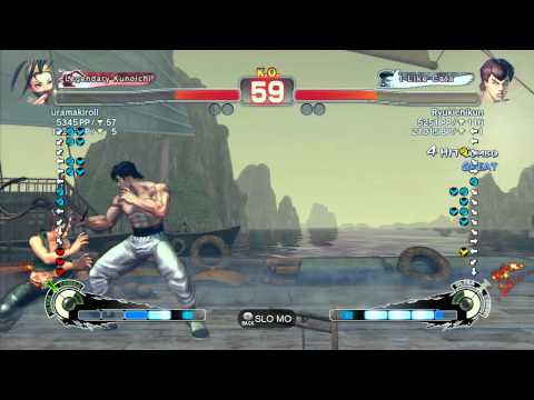 SSF4 AE 2012: uramakiroll (Ibuki) vs Ryukichikun (Fei Long) - Xbox Live Ranked Match