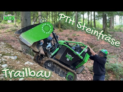 MOX Geräteträger + PTH Steinfräse = Trailbau deluxe! 🚜💥