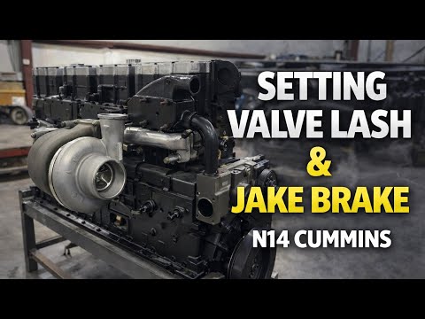 N14 Cummins Valve & Jake Brake Adjustment Whiskey Pete Cabover Project