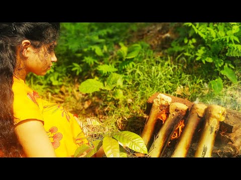 I made Traditional bamboo chicken biryani, delicious lunch, struggle of poonam