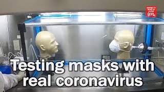Researchers test mask using coronavirus