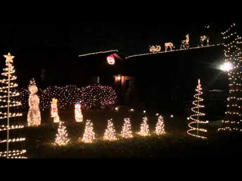 2014 Christmas Lights Show Music Skrillex Bangarang Dubstep