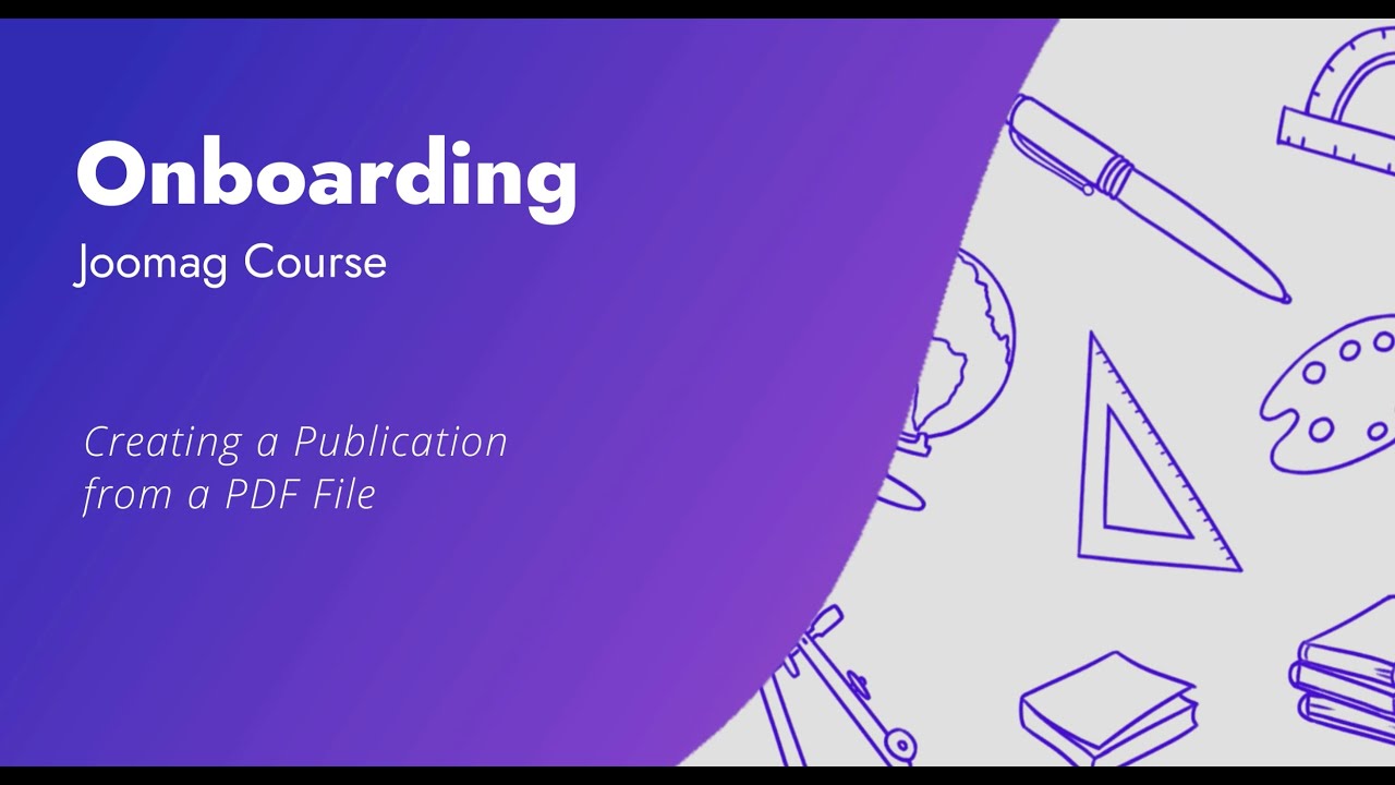 Create a publication from PDF
