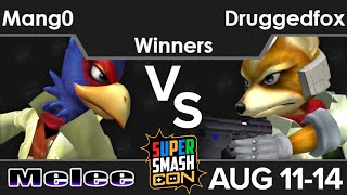SSC16 - C9 | Mang0 (Falco) vs Druggedfox (Fox) Winners - Melee