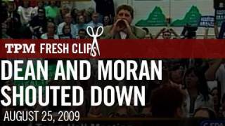 Protesters Shout Down  Dean, Moran At Town Hall