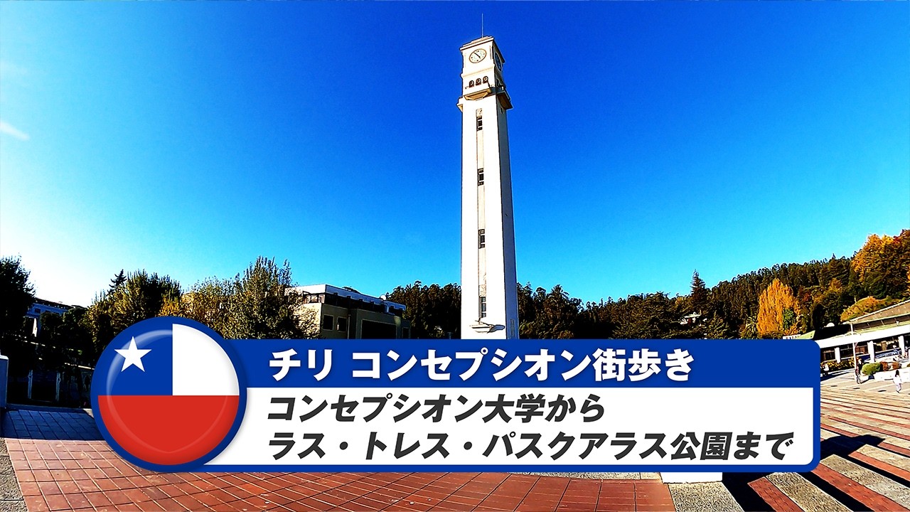 【チリ】コンセプシオン③コンセプシオン大学からラス・トレス・パスクアラス公園まで