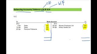 Balancing Accounts (balance cd and bd)