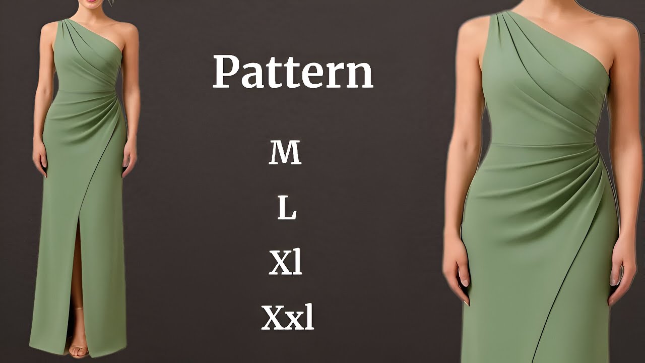 Step-by-Step Evening Dress Pattern Tutorial ✂️| Beginner Friendly ✅️