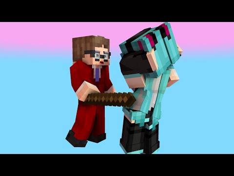 zero two dodging dance aphmau friends miku and cg5 - minecraft animation #shorts