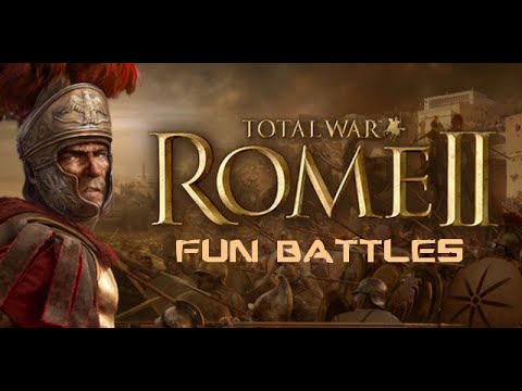 Total War Rome 2 - Fun Battles - Ep1, Army of War Dogs Vs Archers!