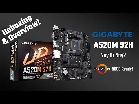 Pagrindinė plokštė Gigabyte AMD A520 S2H AM4 Micro ATX video