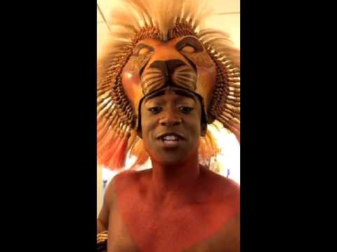 Tony Awards Snapchat Takeover with "Simba" from The Lion King on Broadway ! Jelani Remy!