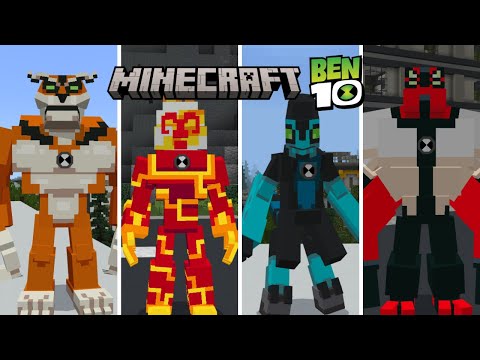 Minecraft Ben 10 - All Playable Aliens (Ben 10 & Kevin 11)