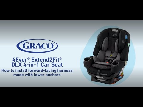 Install the 4Ever Extend2Fit DLX 4-in-1 Car Seat in forward-facing harness mode with lower anchors