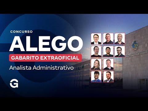 Concurso ALEGO | Gabarito Extraoficial: Analista Administrativo