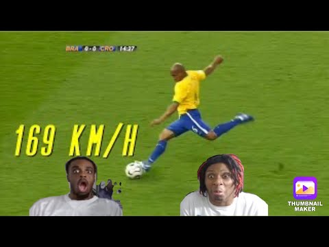 First Time Reacting to Roberto Carlos Top 15 Overpowered Goals / Top 15 Sublime Skills!