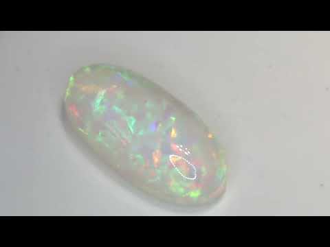 Noble Opal, oval cabochon cut, 20.42 ct Video
