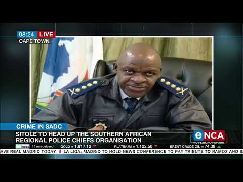 Sitole to head up the Southern African Regional Police Chiefs organisation